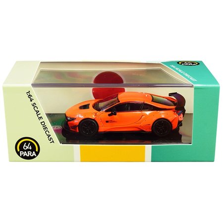 PARAGON BMW i8 Liberty Walk Orange .16 4 Diecast Model Car PA-55144